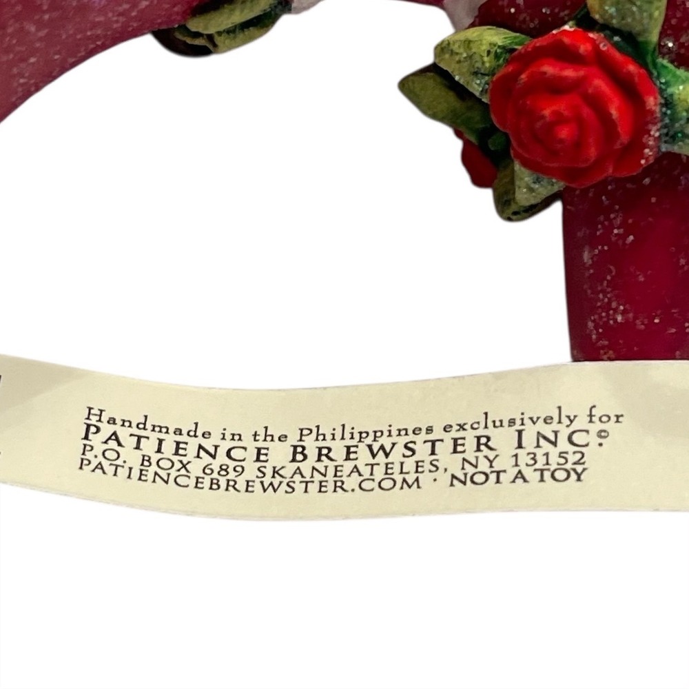 New Mackenzie Childs Patience Brewster Dash Away Donna's Elf Ornament Handmade - Picture 8 of 11